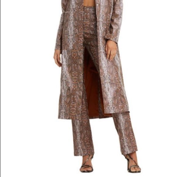 I. AM. GIA. Niamh Pants Tan/Orange Snake Size Large - Picture 1 of 12